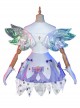 Honor Of Kings Yao Valentine's Day Restrictions Skin Halloween Cosplay Costume White Purple Dress Full Set