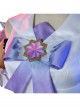 Honor Of Kings Yao Valentine's Day Restrictions Skin Halloween Cosplay Costume White Purple Dress Full Set