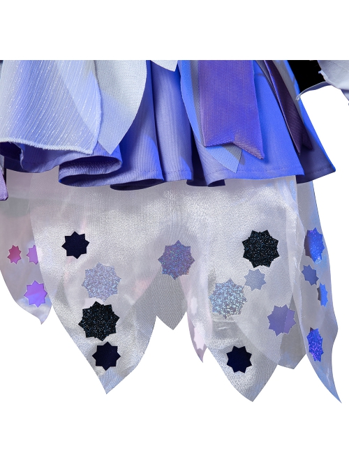 Honor Of Kings Yao Valentine's Day Restrictions Skin Halloween Cosplay Costume White Purple Dress Full Set
