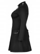 Punk Elasticity Knitted Stitching Glued Fabric Slim And Handsome Pocket Decoration Metal Zipper Dress