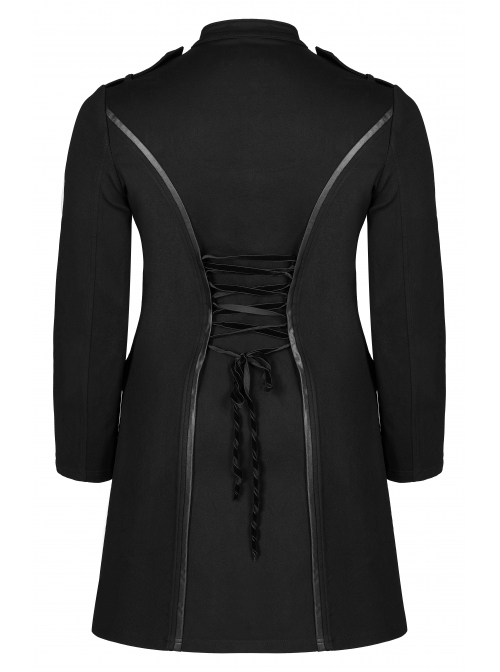 Punk Elasticity Knitted Stitching Glued Fabric Slim And Handsome Pocket Decoration Metal Zipper Dress