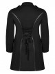 Punk Elasticity Knitted Stitching Glued Fabric Slim And Handsome Pocket Decoration Metal Zipper Dress