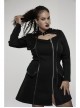Punk Elasticity Knitted Stitching Glued Fabric Slim And Handsome Pocket Decoration Metal Zipper Dress