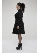 Punk Elasticity Knitted Stitching Glued Fabric Slim And Handsome Pocket Decoration Metal Zipper Dress