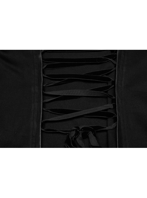 Punk Elasticity Knitted Stitching Glued Fabric Slim And Handsome Pocket Decoration Metal Zipper Dress