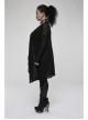 Daily Soft Knitting Mottled Texture Asymmetric Hem Skull Decal On The Back Gothic Female Light Jacket