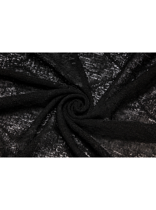 Daily Soft Knitting Mottled Texture Asymmetric Hem Skull Decal On The Back Gothic Female Light Jacket