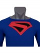 Crisis On Infinite Earths Superman Blue Battle Suit Halloween Cosplay Costume Full Set