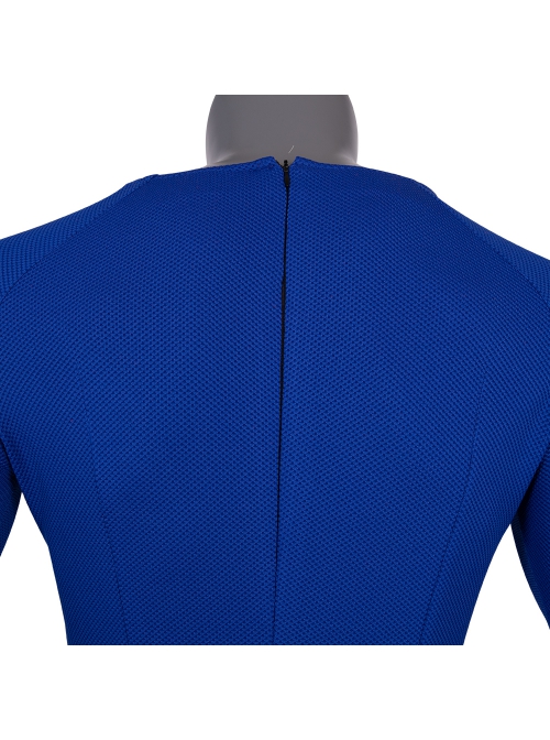 Crisis On Infinite Earths Superman Blue Battle Suit Halloween Cosplay Costume Full Set