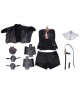 Game Fire Emblem Three Houses Female Leading Role Byleth Black Battle Suit Halloween Cosplay Costume Set