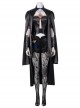 Game Fire Emblem Three Houses Female Leading Role Byleth Black Battle Suit Halloween Cosplay Costume Set
