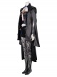 Game Fire Emblem Three Houses Female Leading Role Byleth Black Battle Suit Halloween Cosplay Costume Set
