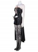Game Fire Emblem Three Houses Female Leading Role Byleth Black Battle Suit Halloween Cosplay Costume Set