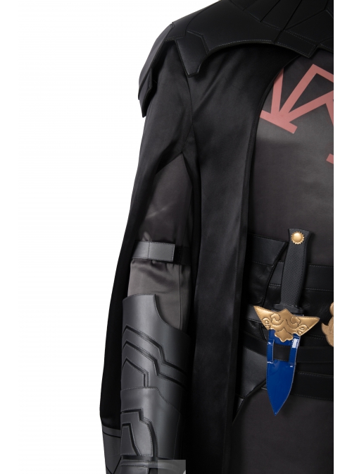 Game Fire Emblem Three Houses Male Leading Role Byleth Black Battle Suit Halloween Cosplay Costume Set
