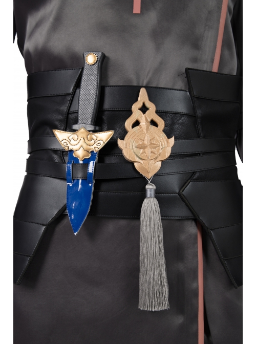 Game Fire Emblem Three Houses Male Leading Role Byleth Black Battle Suit Halloween Cosplay Costume Set