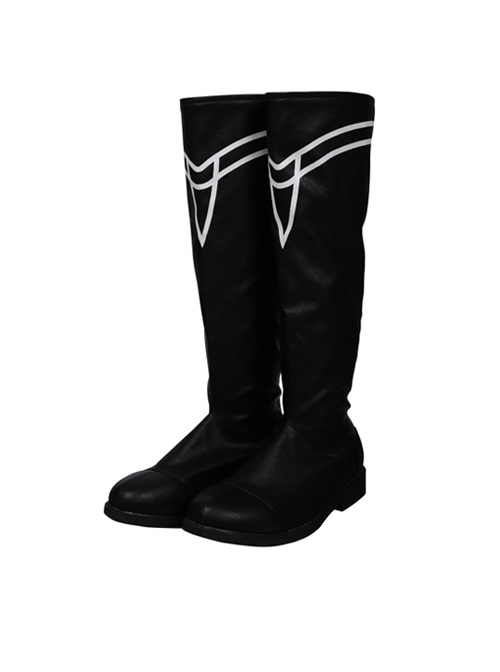 Game Fire Emblem Three Houses Male Leading Role Byleth Black Battle Suit Halloween Cosplay Accessories Boots