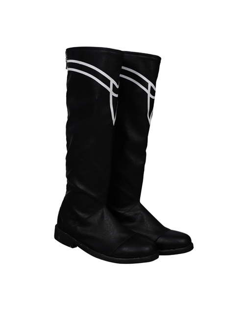 Game Fire Emblem Three Houses Male Leading Role Byleth Black Battle Suit Halloween Cosplay Accessories Boots