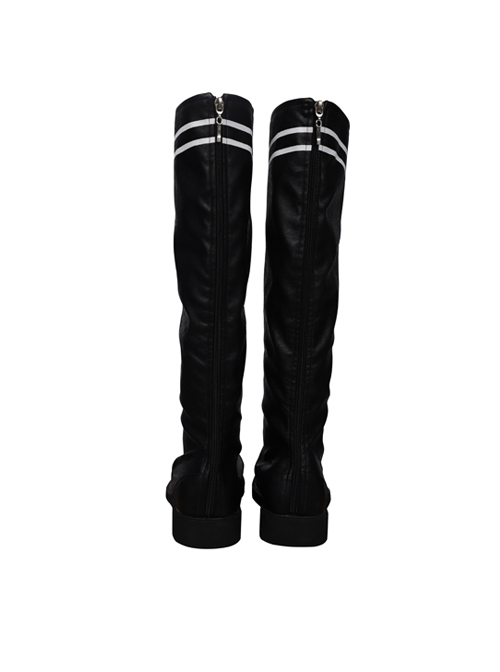 Game Fire Emblem Three Houses Male Leading Role Byleth Black Battle Suit Halloween Cosplay Accessories Boots