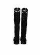 Game Fire Emblem Three Houses Male Leading Role Byleth Black Battle Suit Halloween Cosplay Accessories Boots
