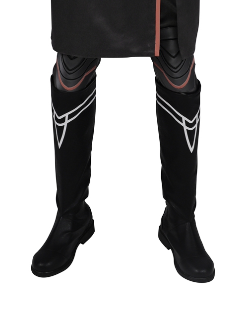 Game Fire Emblem Three Houses Male Leading Role Byleth Black Battle Suit Halloween Cosplay Accessories Boots