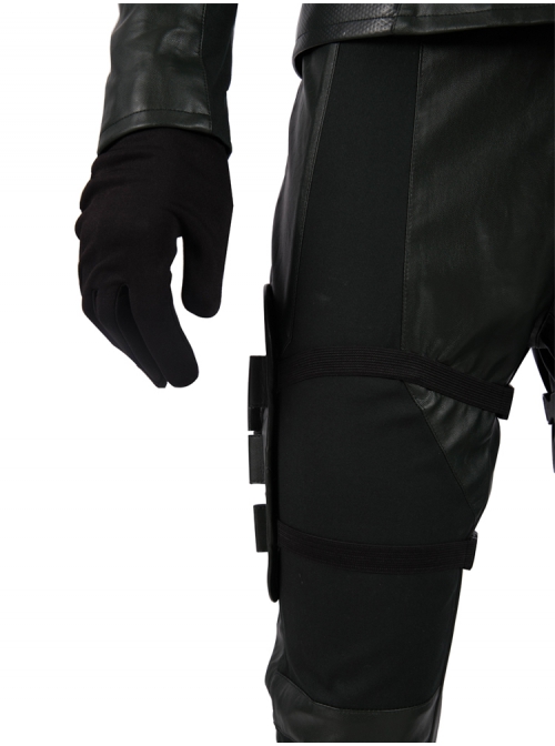 Arrow Season 8 Green Arrow Oliver Queen Battle Suit Halloween Cosplay Costume Set