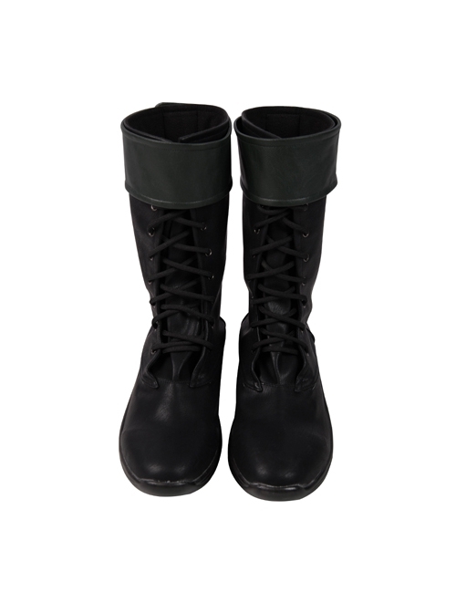 Arrow Season 8 Green Arrow Oliver Queen Battle Suit Halloween Cosplay Accessories Black Boots