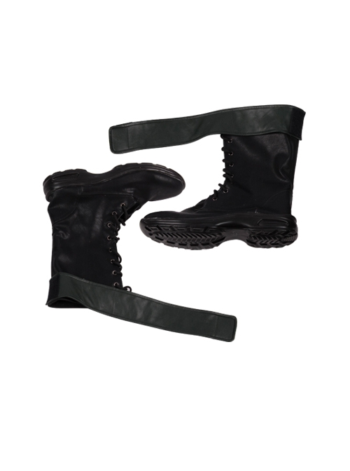 Arrow Season 8 Green Arrow Oliver Queen Battle Suit Halloween Cosplay Accessories Black Boots