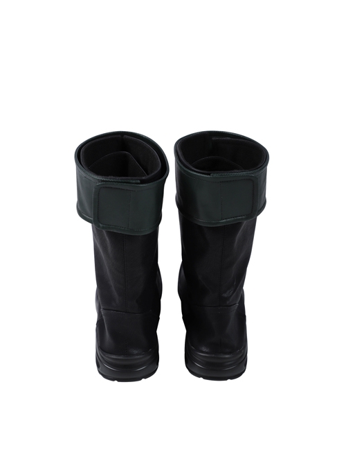Arrow Season 8 Green Arrow Oliver Queen Battle Suit Halloween Cosplay Accessories Black Boots