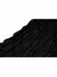 Gothic Loose Plus Size Pleated Patchwork Lace Asymmetric Hem Short Skirt