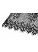 Gothic Loose Plus Size Pleated Patchwork Lace Asymmetric Hem Short Skirt