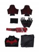 TV Drama Batwoman 2019 Kate Kane Black Battle Suit Halloween Cosplay Costume Set