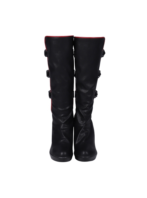 TV Drama Batwoman 2019 Kate Kane Black Battle Suit Halloween Cosplay Accessories Black Boots