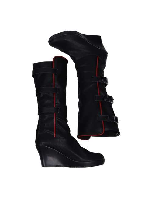 TV Drama Batwoman 2019 Kate Kane Black Battle Suit Halloween Cosplay Accessories Black Boots