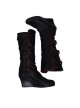 TV Drama Batwoman 2019 Kate Kane Black Battle Suit Halloween Cosplay Accessories Black Boots