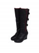 TV Drama Batwoman 2019 Kate Kane Black Battle Suit Halloween Cosplay Accessories Black Boots