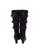 TV Drama Batwoman 2019 Kate Kane Black Battle Suit Halloween Cosplay Accessories Black Boots