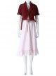 Crisis Core Final Fantasy VII Aerith Gainsborough New Version Halloween Cosplay Costume Set