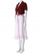 Crisis Core Final Fantasy VII Aerith Gainsborough New Version Halloween Cosplay Costume Set
