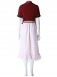 Crisis Core Final Fantasy VII Aerith Gainsborough New Version Halloween Cosplay Costume Set