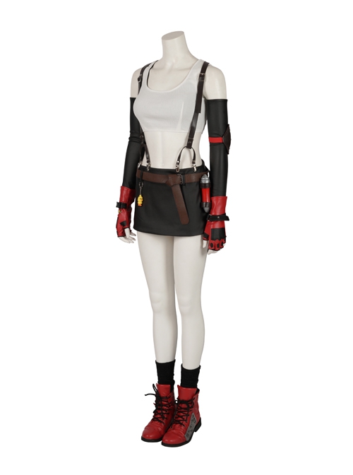 Final Fantasy VII Remake Tifa Lockhart Halloween Cosplay Costume Set
