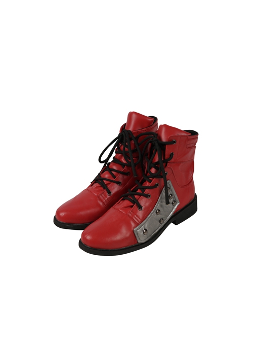 Final Fantasy VII Remake Tifa Lockhart Halloween Cosplay Accessories Red Shoes