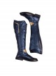 The Avengers 4 Endgame Captain Marvel Carol Danvers Halloween Cosplay Accessories Blue Boots