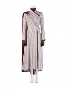 Game Of Thrones Season 8 Daenerys Targaryen Dragon Mother Suede Coat Suit Halloween Cosplay Costume Set
