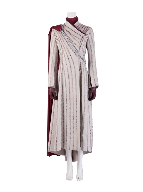 Game Of Thrones Season 8 Daenerys Targaryen Dragon Mother Suede Coat Suit Halloween Cosplay Costume Set