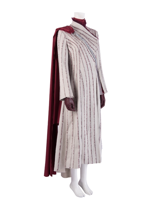 Game Of Thrones Season 8 Daenerys Targaryen Dragon Mother Suede Coat Suit Halloween Cosplay Costume Set