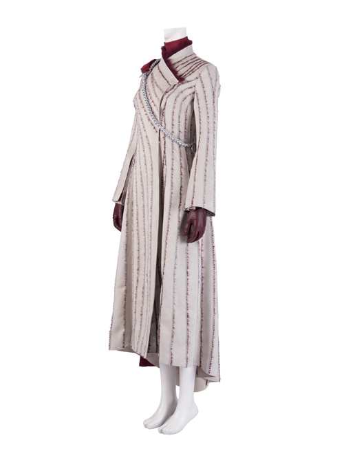 Game Of Thrones Season 8 Daenerys Targaryen Dragon Mother Suede Coat Suit Halloween Cosplay Costume Set