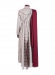 Game Of Thrones Season 8 Daenerys Targaryen Dragon Mother Suede Coat Suit Halloween Cosplay Costume Set