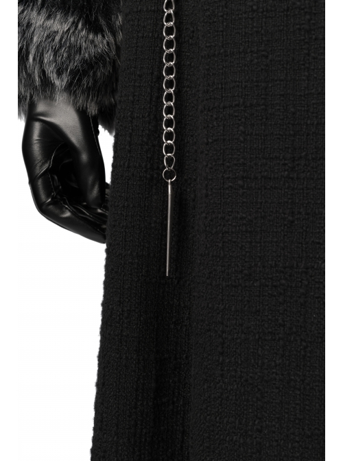 Game Of Thrones Season 8 Sansa Stark Winter Black Fur Collar Cloak Suit Halloween Cosplay Costume Full Set