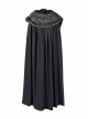 Game Of Thrones Season 8 Sansa Stark Winter Black Fur Collar Cloak Suit Halloween Cosplay Costume Full Set