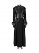 Game Of Thrones Season 8 Sansa Stark Winter Black Fur Collar Cloak Suit Halloween Cosplay Costume Full Set